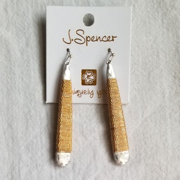 💥 Hammered metal earrings - Picture 1 of 3